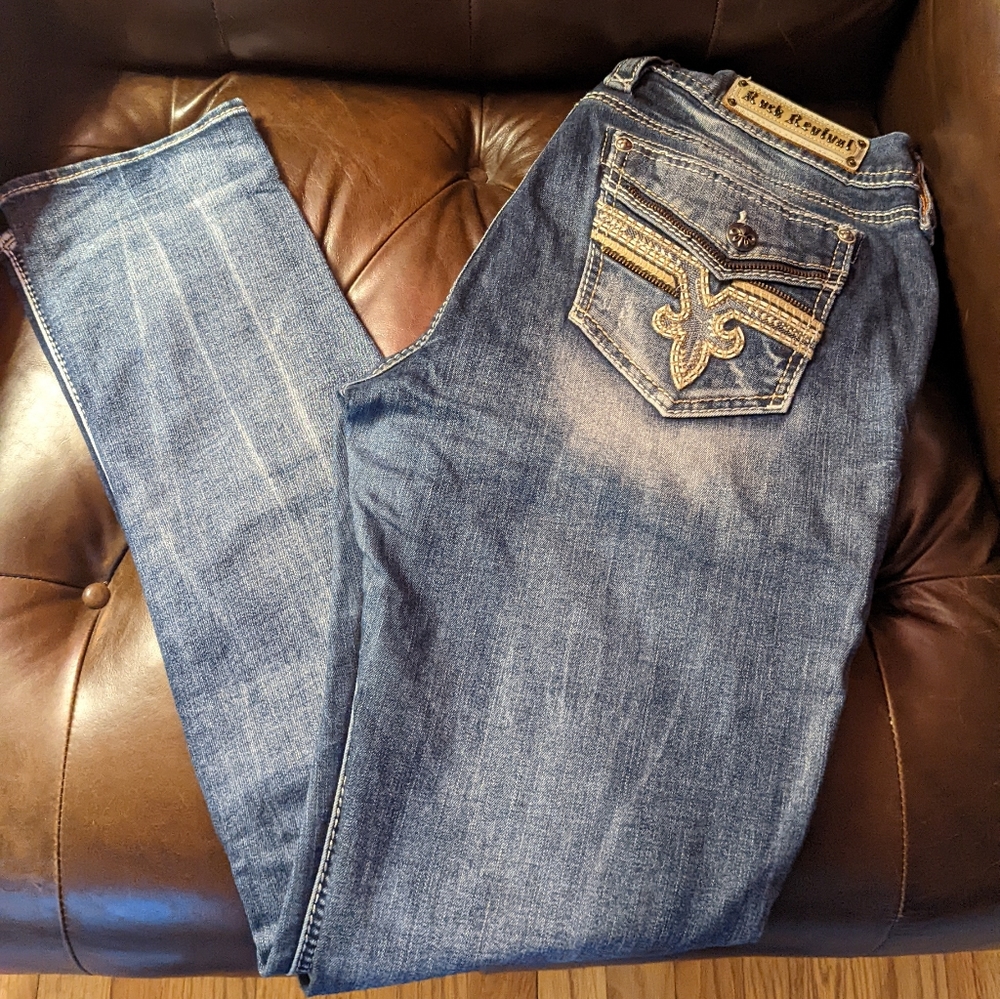 Rock Revival Lam Skinny Jeans